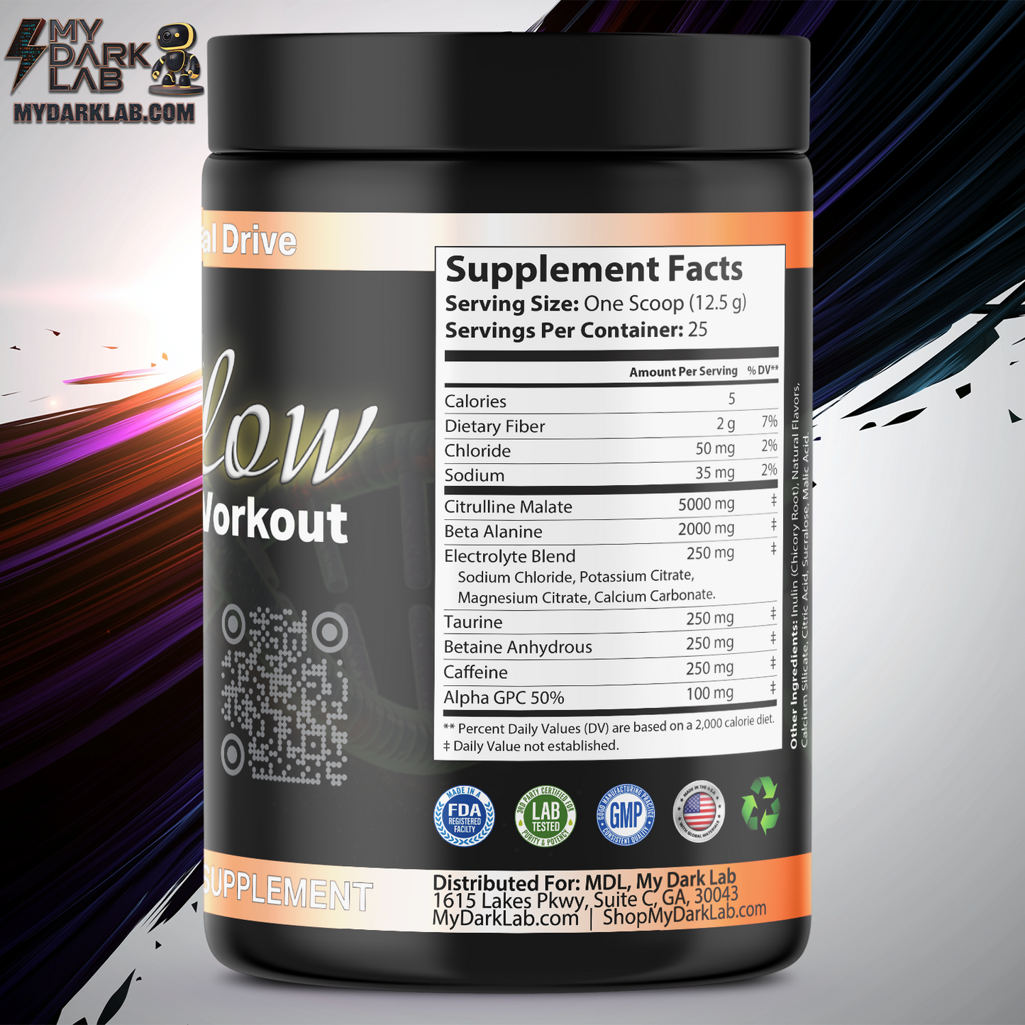 MDL PumpFlow™ — Pre-Workout — Citrus Blast (13 oz)