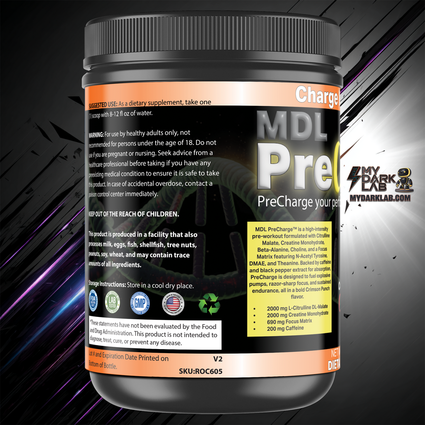 MDL PreCharge™ — Crimson Punch (30 servings)