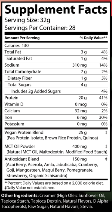 MDL PlantForge™ Vegan Protein — Vanilla Astralis (2 lb / 28 Servings)