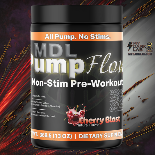 MDL PumpFlow™ — Non-Stim Pre-Workout — Cherry Blast (13 oz)