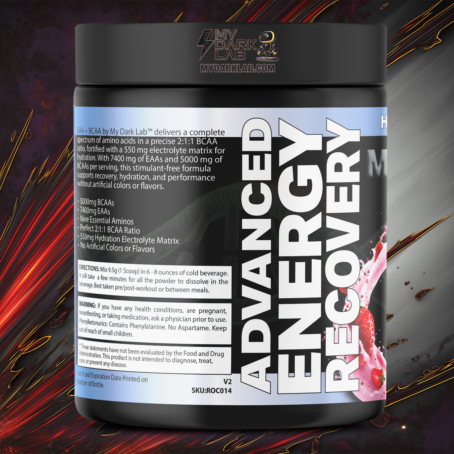 MDL BCAA + EAA Force™ — Strawberry Milkshake (30 Servings)