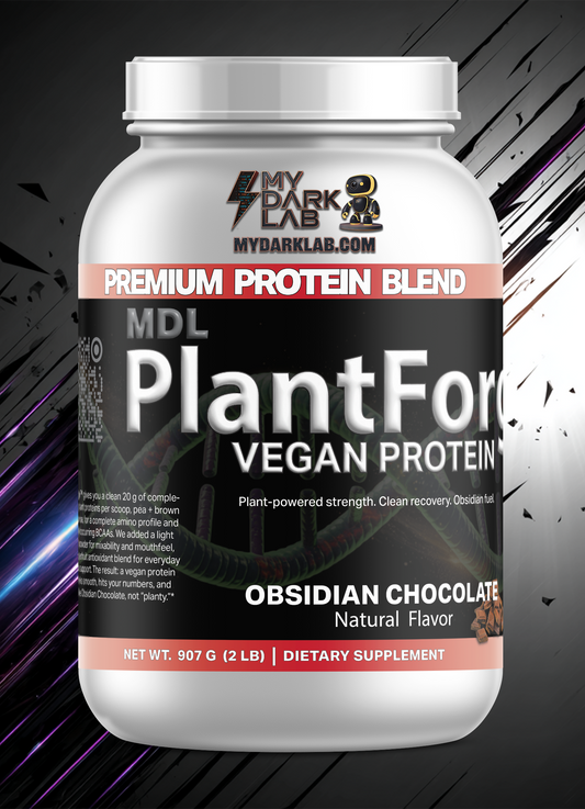 MDL PlantForge™ Vegan Protein — Obsidian Chocolate (2 lb / 28 Servings)